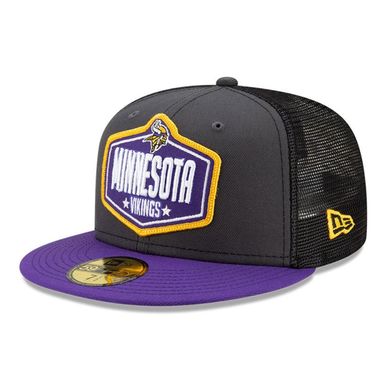 Gorras New Era Nfl Grises - Minnesota Vikings NFL Draft 59FIFTY 07652IGJQ